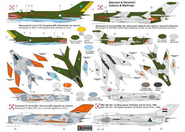 1/72 Kovozavody Prostejov 0497 Shenyang F-6/Mikoyan MiG-19S