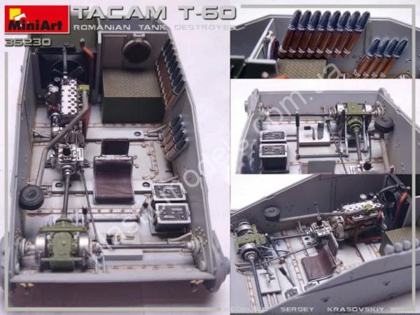 1/35 MiniArt 35230 TACAM T-60 Romanian Tank Destroyer Interior kit