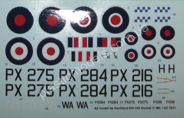 1/72 AZ model 7651 DH-103 Hornet F Mk.I/F.1