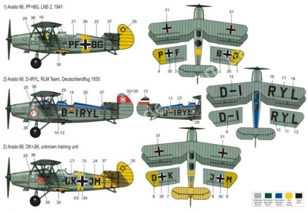 1/72 RS models 92059 Arado 66 Trainer Luftwaffe