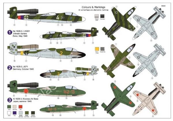 1/72 AZ model 7853 Heinkel He 162B-3 “Volksjäger 46”