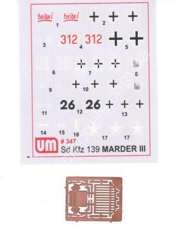 1/72 UM 347 MarderIII Sd.Kfz. 139