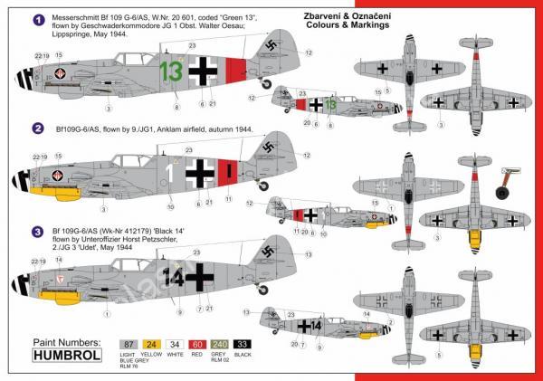 1/72 AZ model 7507 Bf-109G-6AS Höhenjaëger
