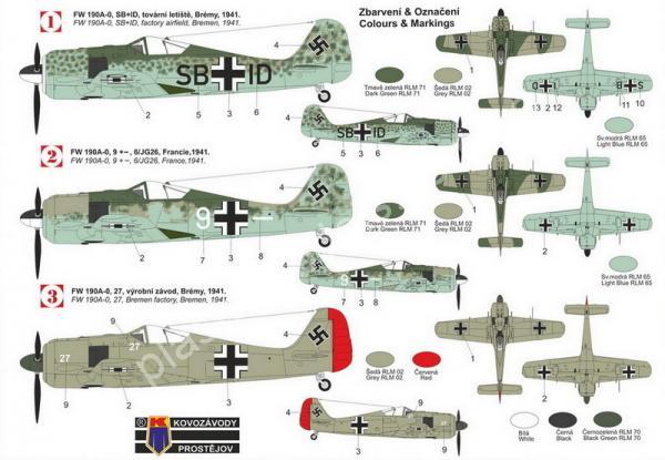 1/72 Kovozavody Prostejov 0489 Focke Wulf Fw 190A-0