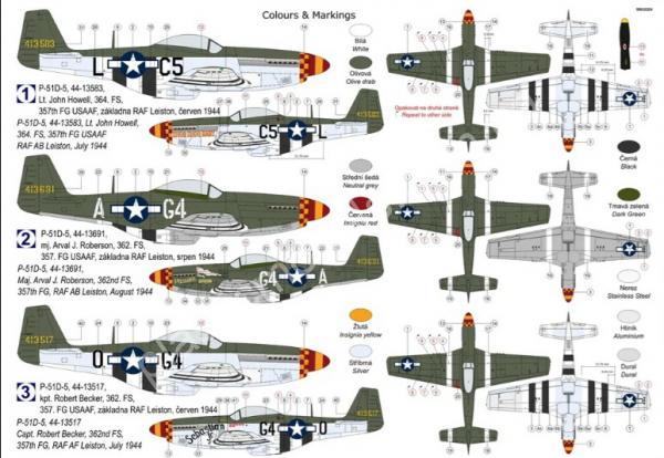 1/72 Kovozavody Prostejov 0439 P-51D-5 Mustang 