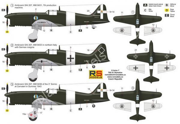 1/72 RS models 92267 Ambrosini SAI.207