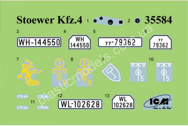 1/35 ICM 35584 le.gl.Einheits-Pkw Kfz.4 German Light Anti-Aircraft Vehicle