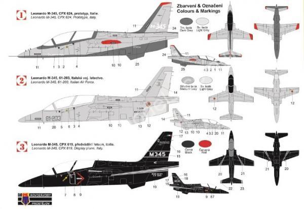 1/72 Kovozavody Prostejov 0345 Leonardo M-345