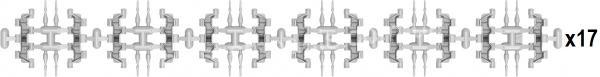 1/35 MiniArt 37052 T-55/T-62/T-72 RMSh Workable Track Links Set, late type