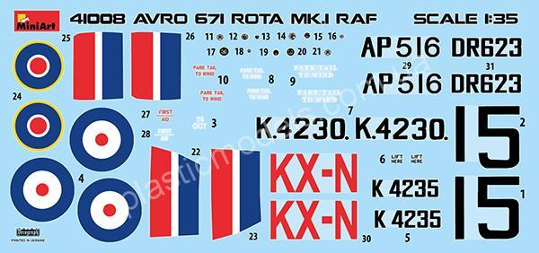 1/35 MiniArt 41008 Avro 671 Rota Mk.I RAF