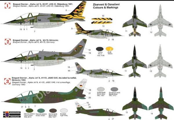 1/72 Kovozavody Prostejov 0350 Alpha Jet A 