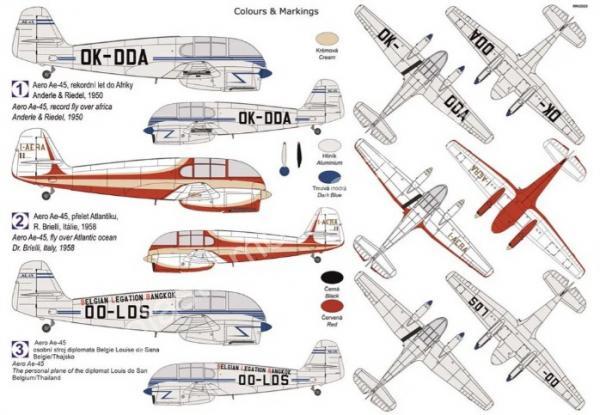 1/72 Kovozavody Prostejov 0430 Aero Ae-45
