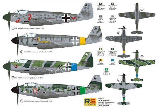 1/72 RS models 92203 Messerschmitt Me-509
