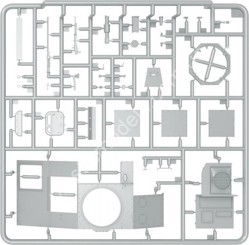 1/35 MiniArt 35232 T-60 late series, screened (Gorky Automobile Plant). Interior kit