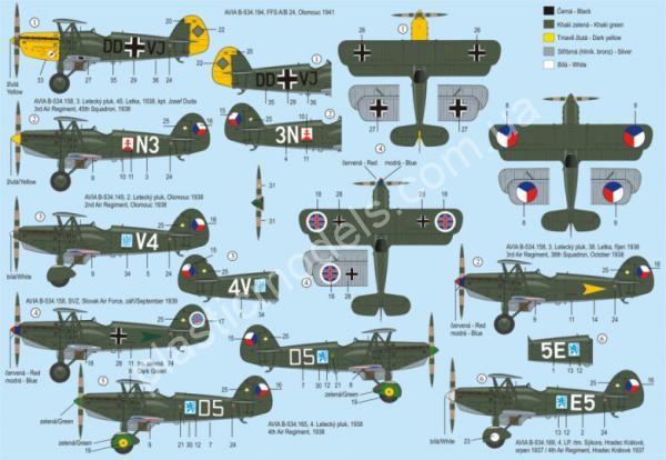 1/72 RS models 92079 Avia B.534 III. version