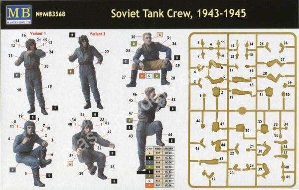 1/35 Master Box 3568 Soviet Tank Crew, 1943-1945