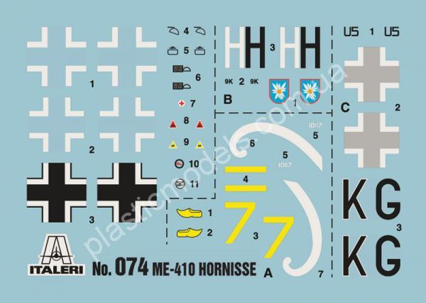 1/72 Italeri 074 Me 410 ''Hornisse''