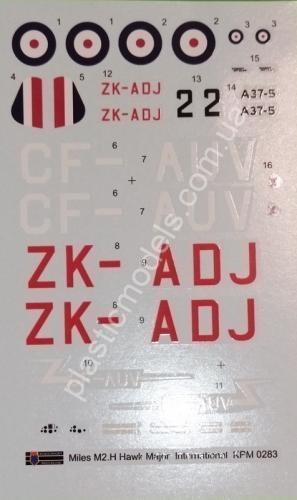 1/72 Kovozavody Prostejov 0283 Miles M.2H Hawk Major „International“
