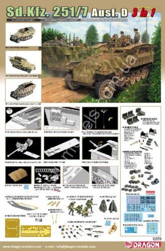 1/35 Dragon 6223 Sd.Kfz.251/7 Ausf. D Pionierpanzerwagen