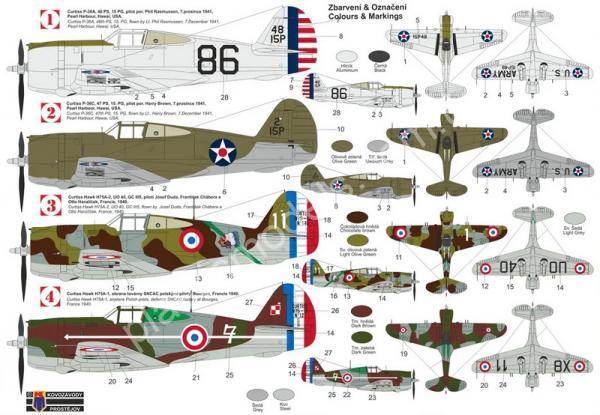 1/72 Kovozavody Prostejov 0510 Curtiss P-36A/C/H-75A 'Hawk'
