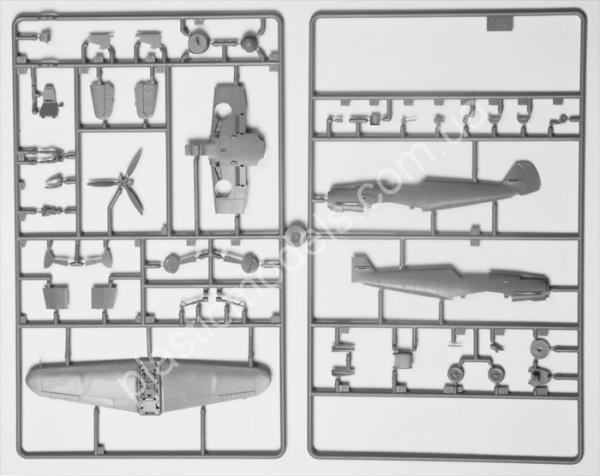 1/72 Zvezda 7302 Messersghmitt Bf 109-F2 German Fighter