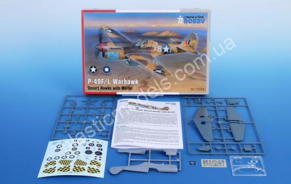 1/72 Special hobby 72493 P-40F/L Warhawk ‘Desert Hawks with Merlin’