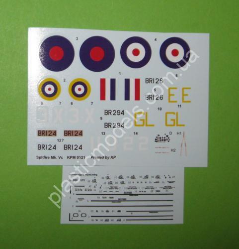 1/72 Kovozavody Prostejov 0121 Spitfire Mk.Vc “Four Barrels over Malta”