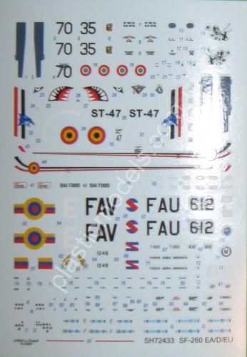 1/72 Special hobby 72433 SIAI Marchetti SF-260EA 'Late Bulged Canopy Type'