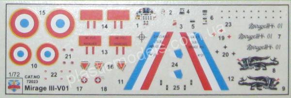 1/72 Modelsvit 72023 Mirage III V-01