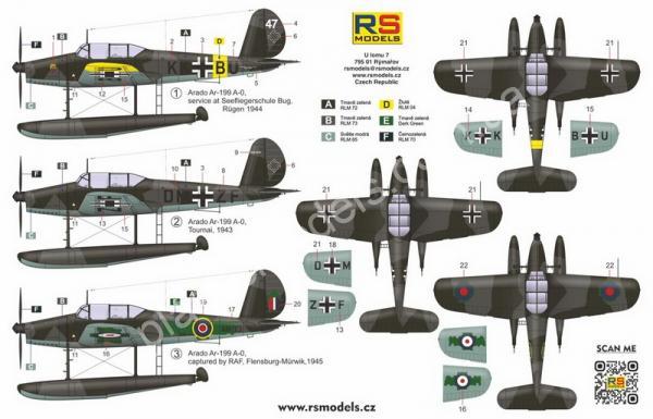 1/72 RS models 92272 Arado Ar 199 