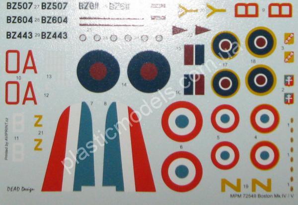 1/72 Special hobby 72413 Boston Mk.IV/V 'The Last Version in RAF and Free French Service'