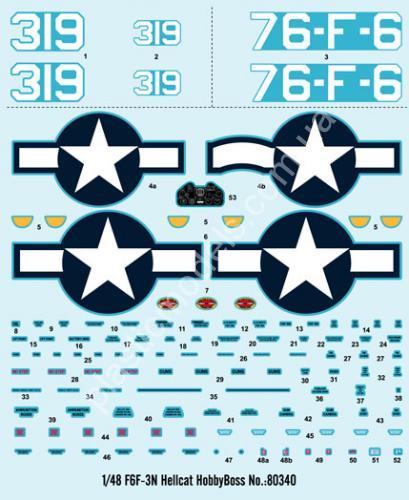 1/48 HobbyBoss 80340 F6F-3N Hellcat