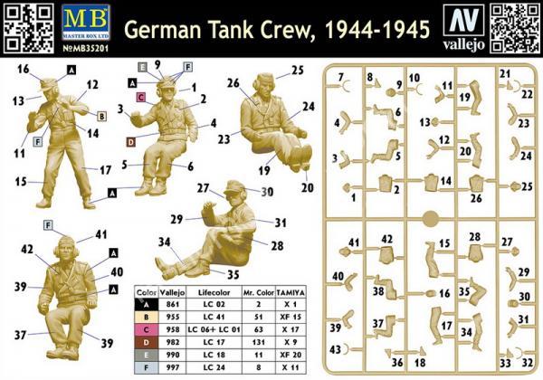 1/35 Master Box 35201 German Tank Crew, 1944-1945