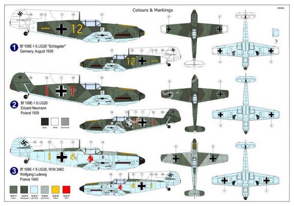 1/72 AZ model 7697 Messerschmitt Bf 109E-1 „JG.26“