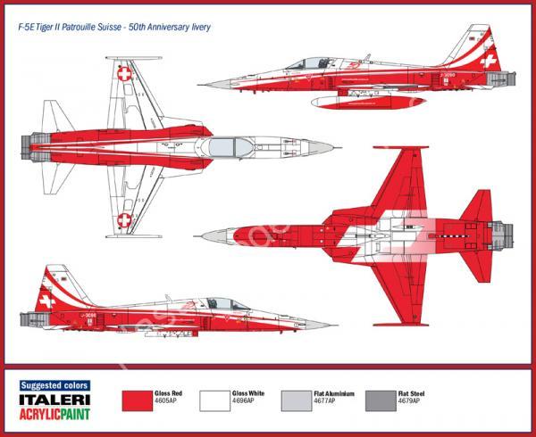 1/72 Italeri 1395 F-5E Tiger II Patrouille Suisse 50th Anniversary