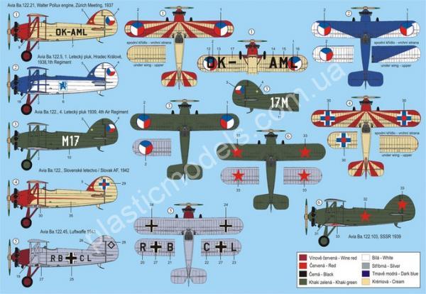 1/72 RS models 92054 Avia Ba.122 Czechoslovak acrobatic aircfraft