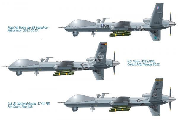 1/72 Italeri 1320 Drone MQ-9 Reaper