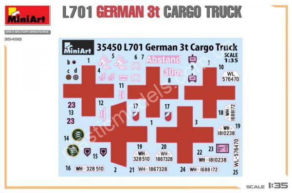 1/35 MiniArt 35450 Opel Blitz L701 German 3t Cargo Truck