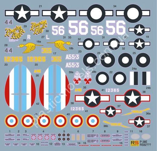 1/72 RS models 92115 F-4 /F-4A Lightning