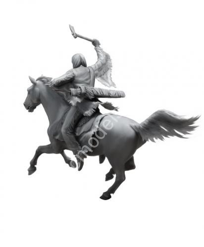 1/35 Master Box 35192 Tomahawk Charge Indian Wars Series, kit № 2