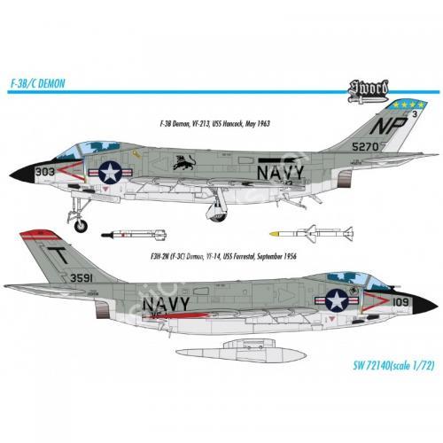 1/72 Sword 72140 McDonnell F-3B/C Demon
