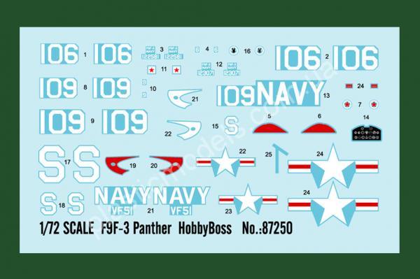 1/72 HobbyBoss 87250 F9F-3 Panther