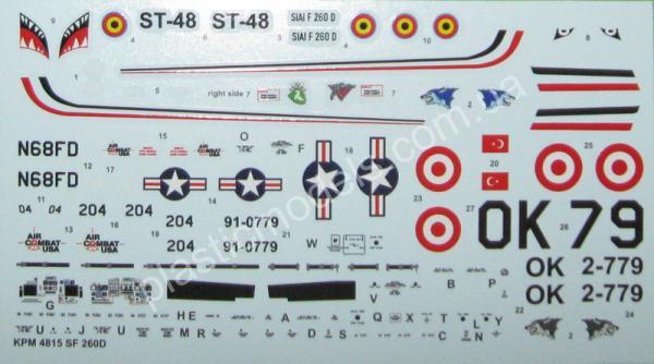 1/48 Kovozavody Prostejov 4815 SIAI Marchetti SF.260D 