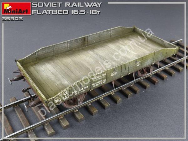 1/35 MiniArt 35303 Soviet Railway Flatbed 16,5-18t