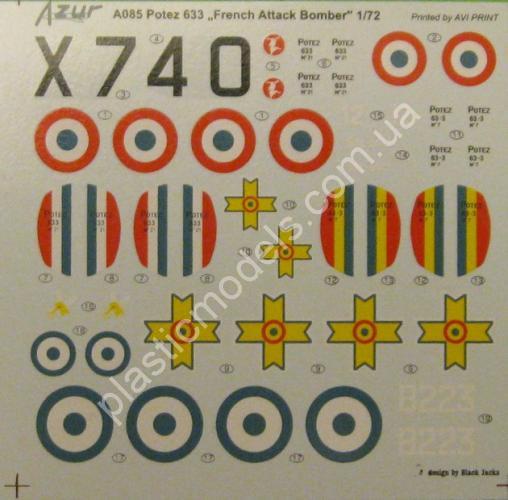 1/72 Azur 085 Potez 633 