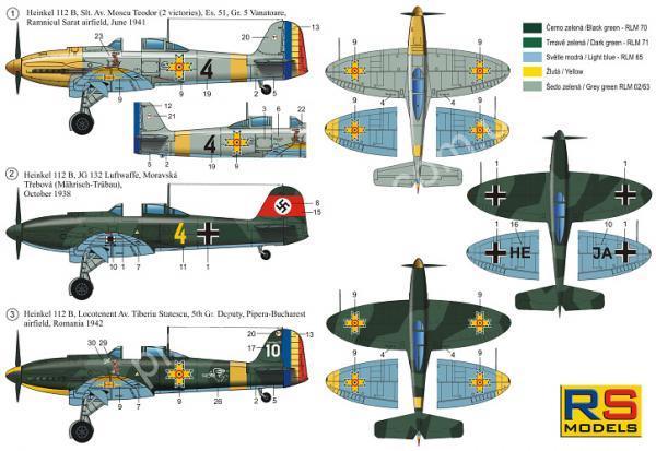 1/72 RS models 92138 Heinkel 112 B Luftwaffe