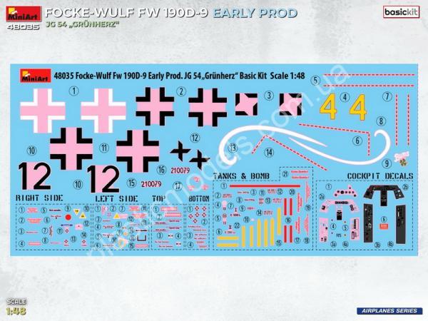 1/48 MiniArt 48035 Focke-Wulf Fw 190D-9 Early Production JG 54 