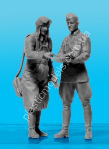 1/32 ICM 32102 VVS RKKA Pilots (1939-1942р.) (3 figures)