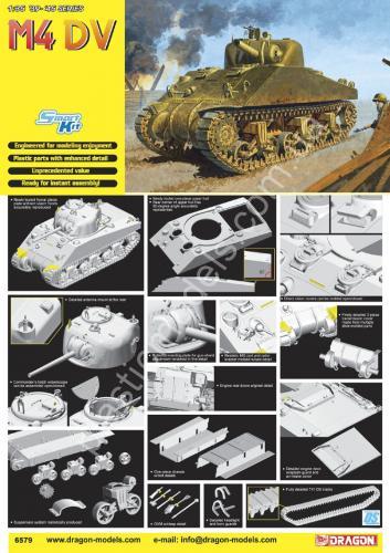 1/35 Dragon 6579 M4A1 Sherman DV (direct vision slots, early prod.)