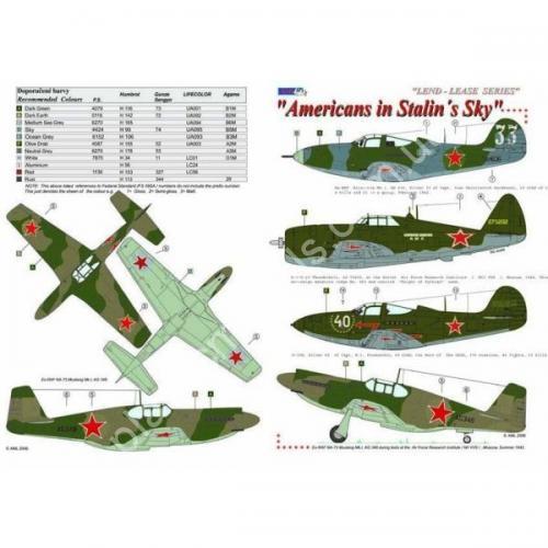 1/48 AML AMLD 48020 P-47D-10, P-51A,P-400, P-39N in  Stalin´s Sky